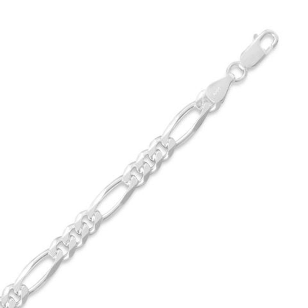 20" Sterling Silver Figaro Chain (5.5mm)